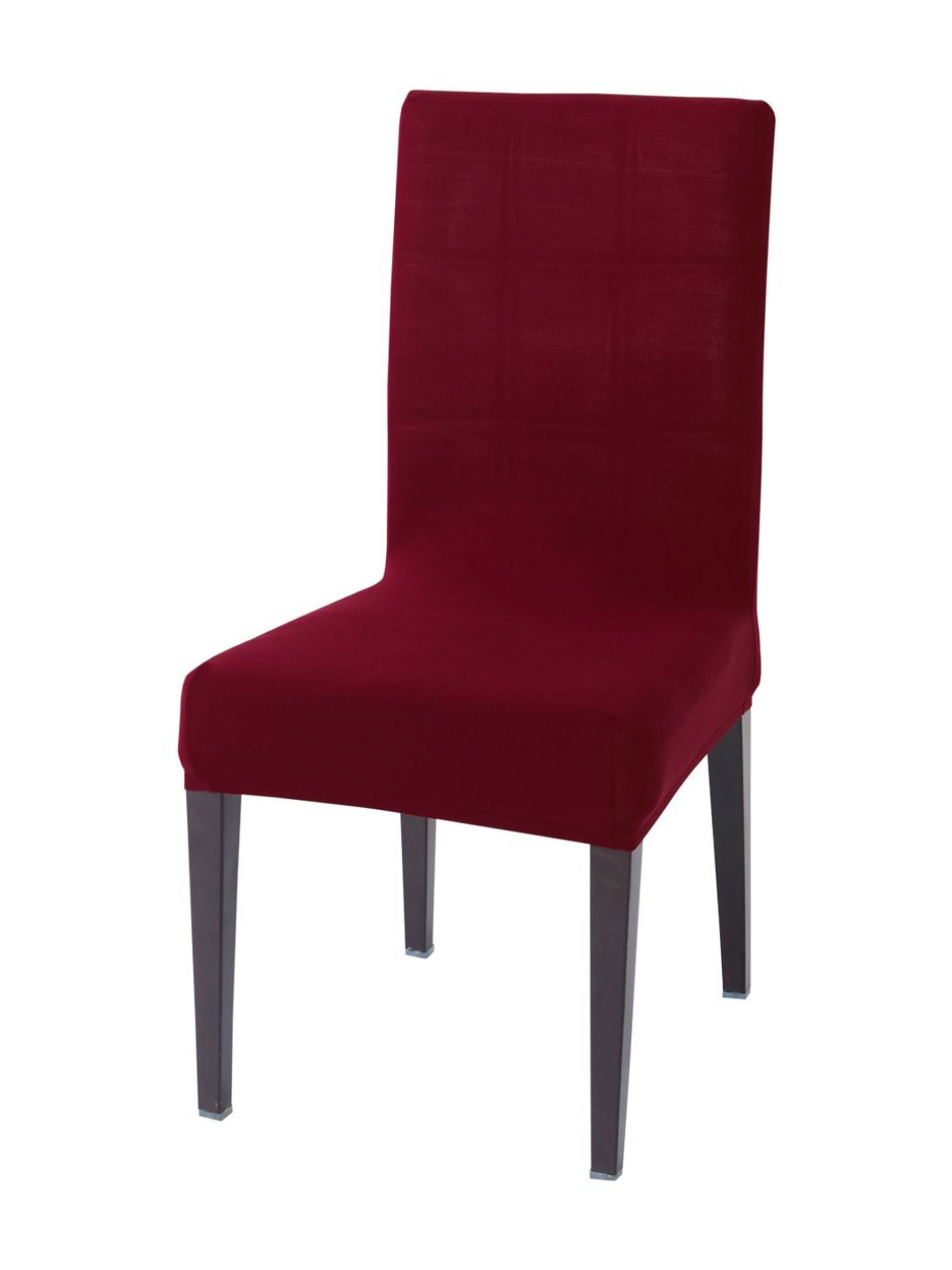 HOKIPO Maroon Stretchable Elastic Dining Chair Washable Slip Cover