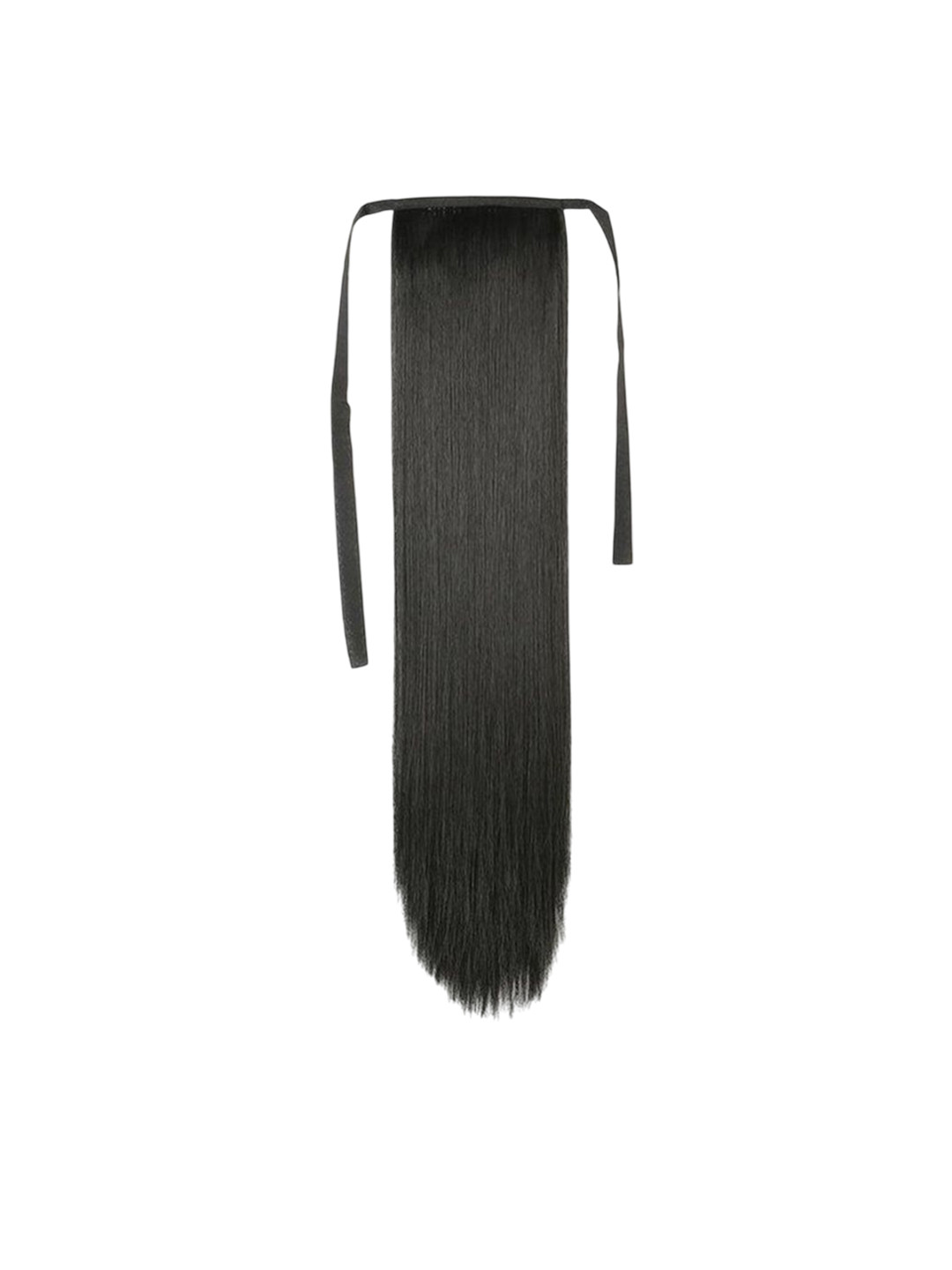 D-Divine Full Head Ribbon Hair Extension Wig  Black  21.6 Inch