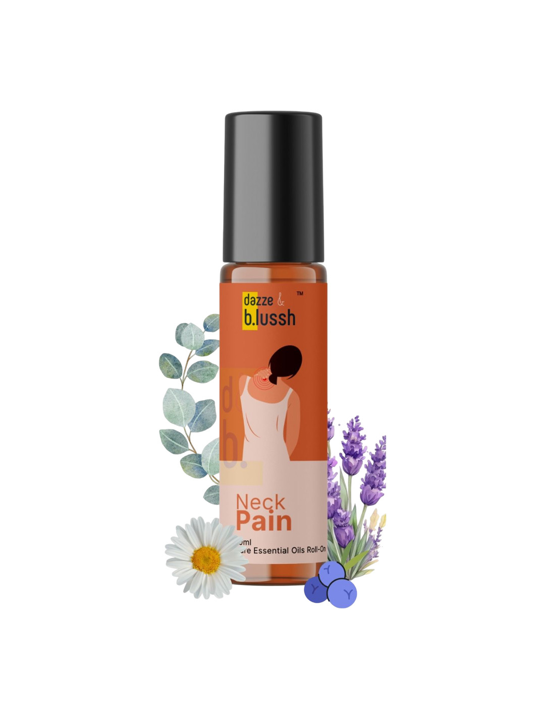 Dazze and blussh Neck Pain Roll On With Almond Oil - 10 ml