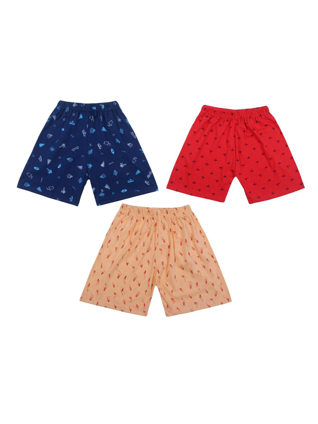 ISHRIN Unisex Kids Conversational Printed Shorts