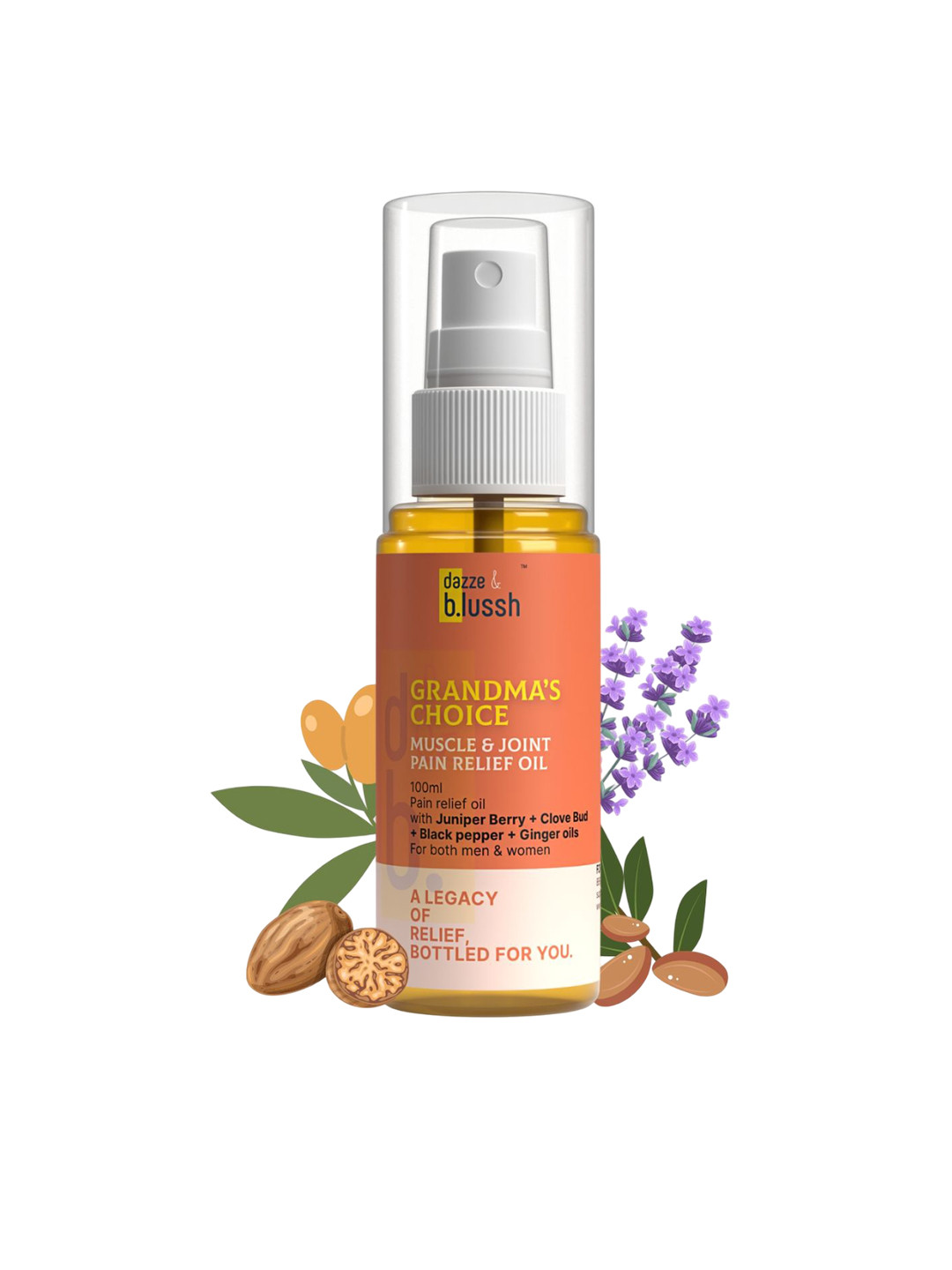 Dazze and blussh Grandmas Choice Muscle & Joint Pain Relief Oil- 100 ml