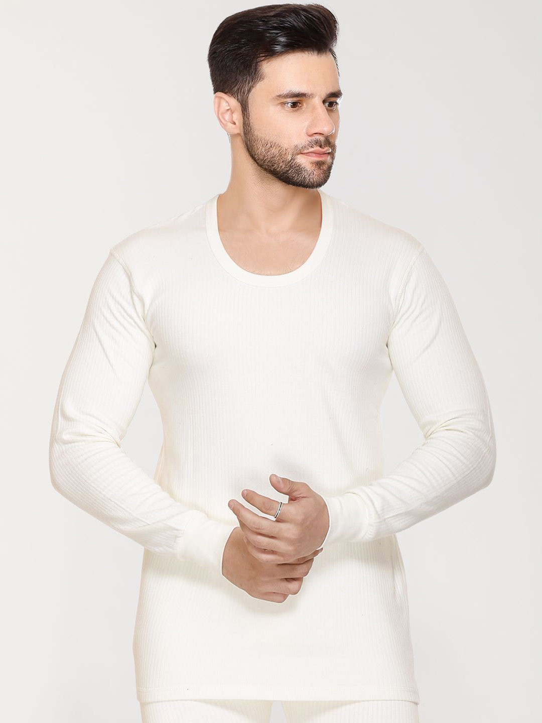 ARRAY Men Round Neck Cotton Thermal Top