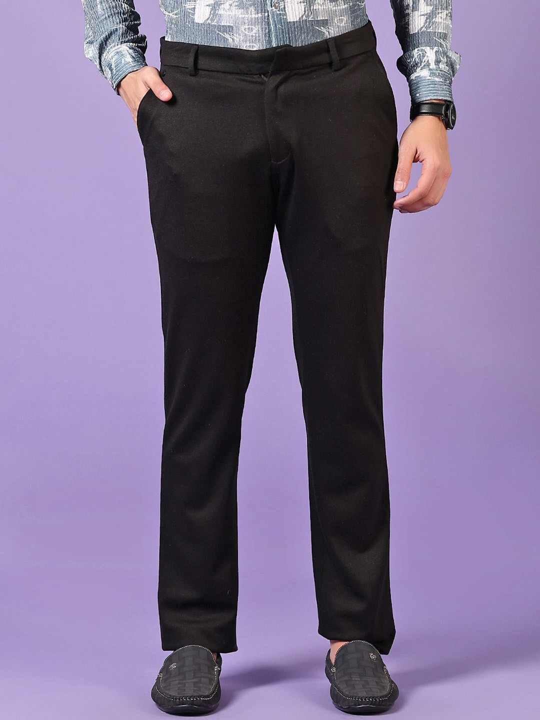 V-Mart Men Cotton Mid-Rise Chino Trousers