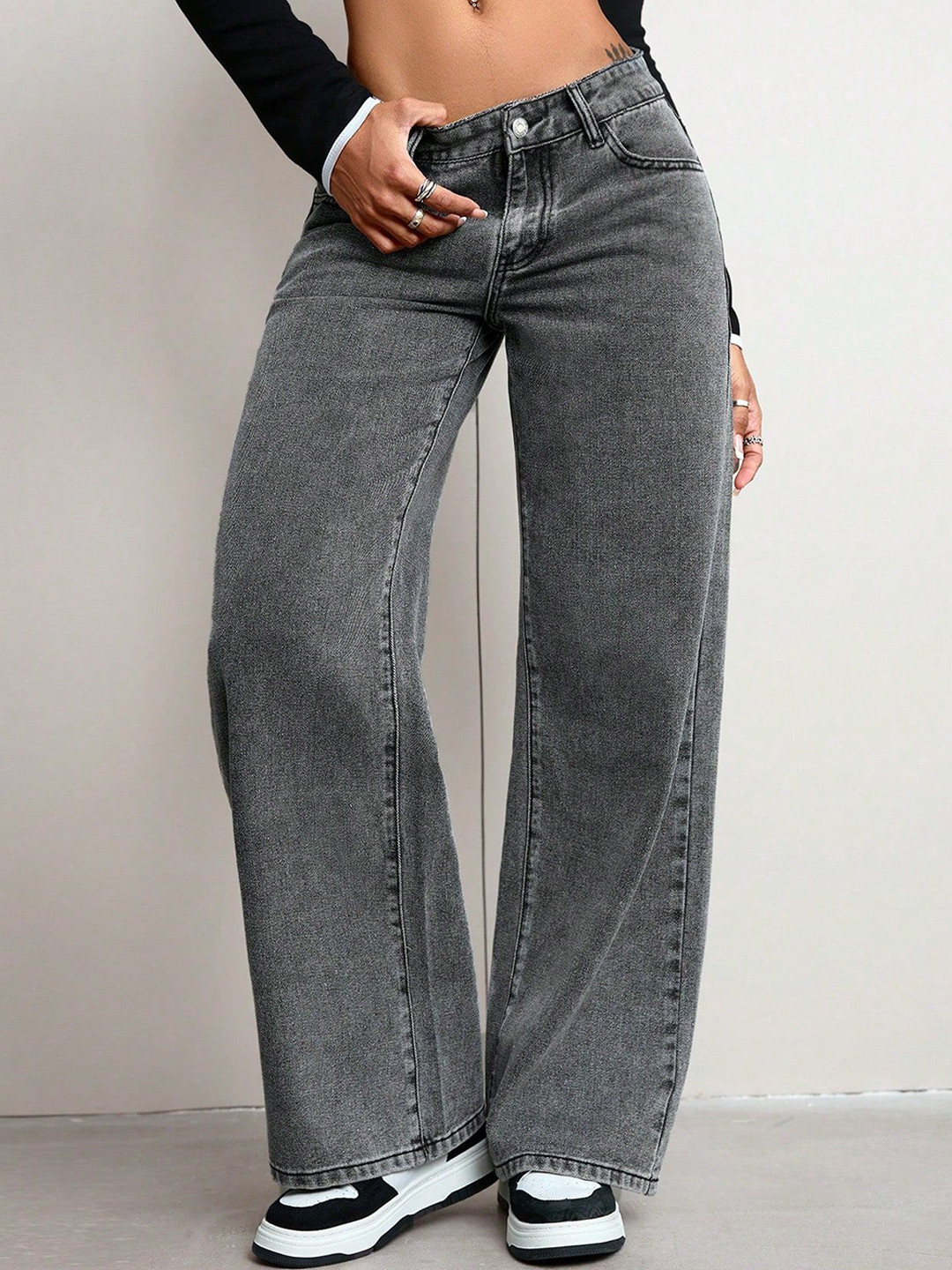 Glossia Women Comfort Boyfriend Fit Light Fade Acid Wash Stretchable Jeans