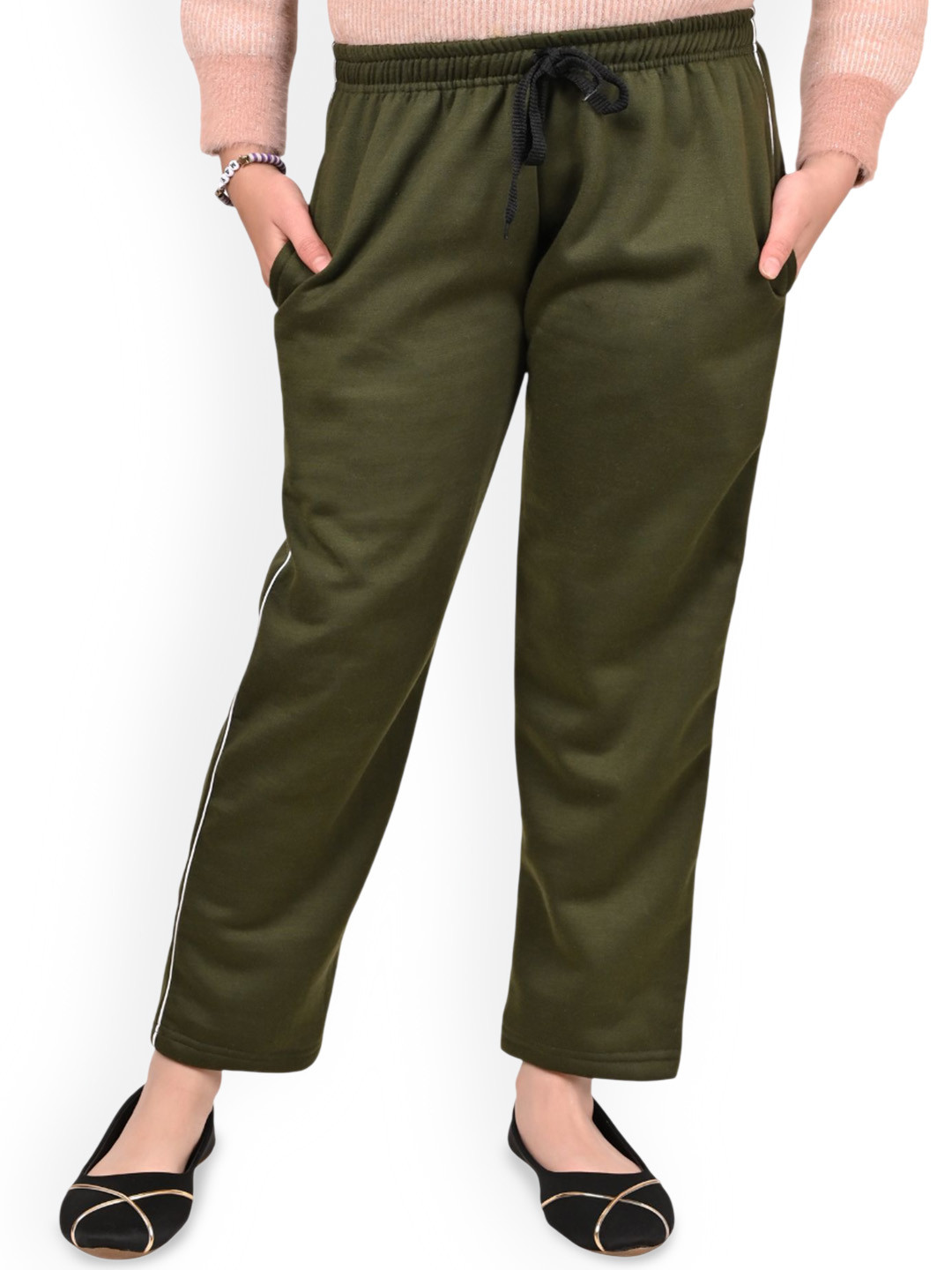 BAESD Girls Mid Rise Fleece Warm Track Pants