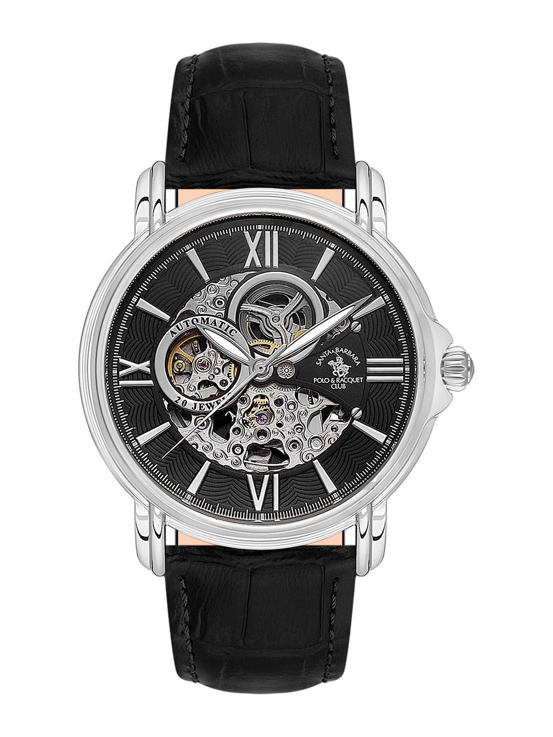 SANTA BARBARA POLO & RACQUET CLUB Men Dial & Leather Straps Analogue Watch SB.8.10002-2