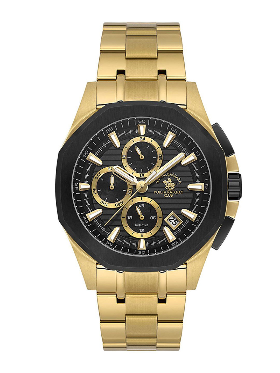 SANTA BARBARA POLO & RACQUET CLUB Men Dial & Stainless Steel Analogue Watch SB.1.10608-5