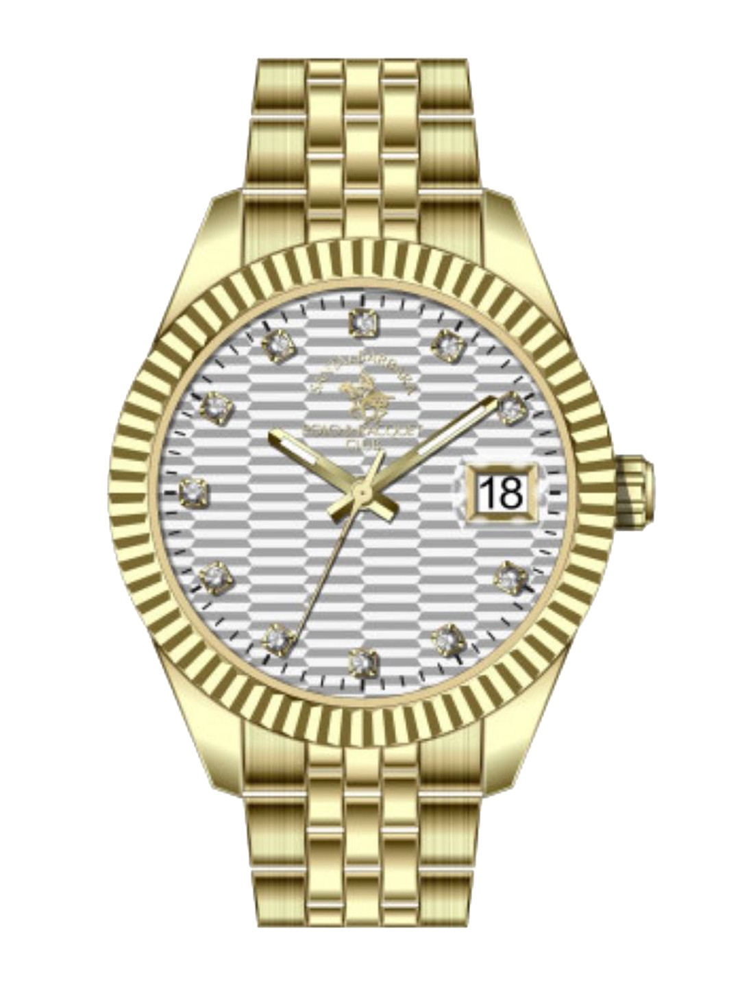SANTA BARBARA POLO & RACQUET CLUB Women Dial & Stainless Steel Watch SB.1.10643-2-Gold