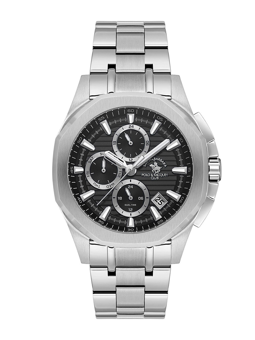 SANTA BARBARA POLO & RACQUET CLUB Men Dial & Stainless Steel Analogue Watch SB.1.10608-2