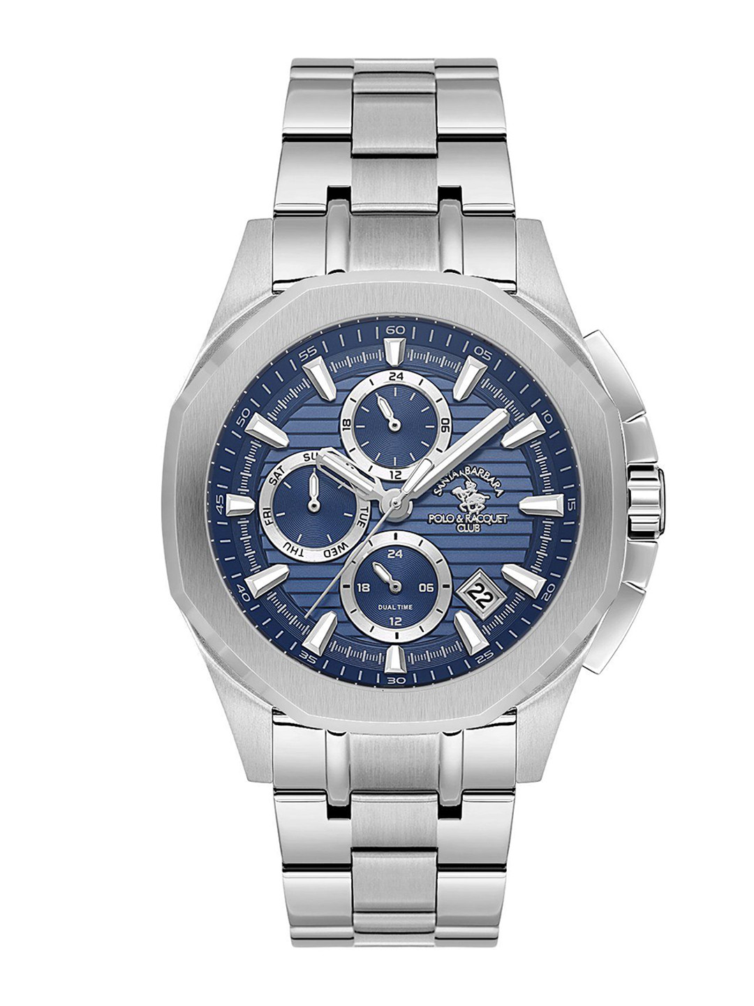 SANTA BARBARA POLO & RACQUET CLUB Men Dial & Stainless Steel Analogue Watch SB.1.10608-3