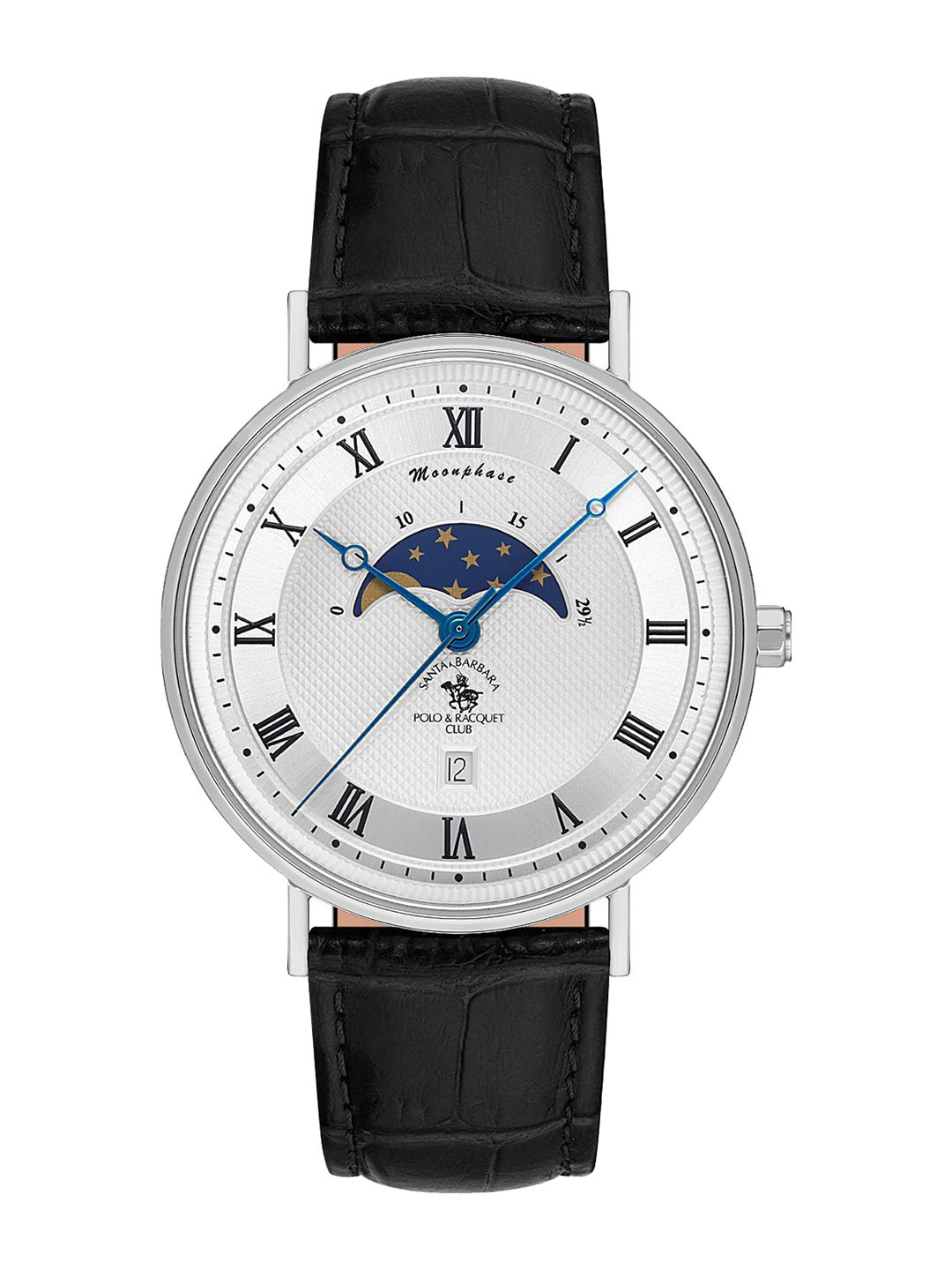 SANTA BARBARA POLO & RACQUET CLUB Men Dial & Leather Straps Analogue Watch SB.4.10014-1