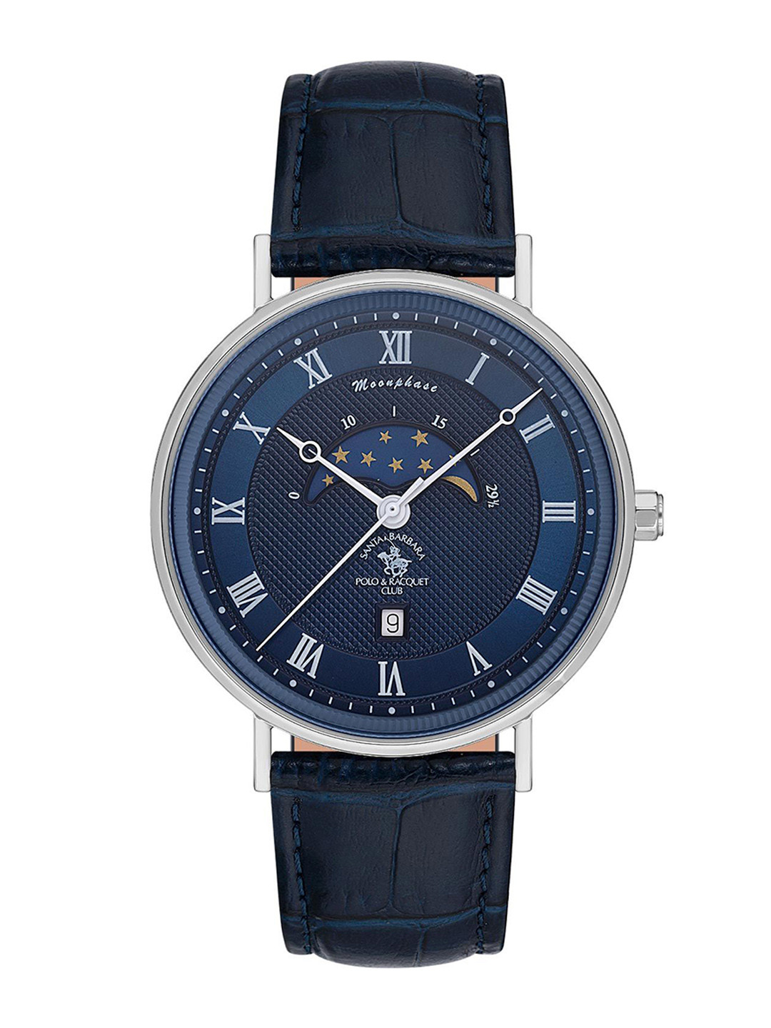 SANTA BARBARA POLO & RACQUET CLUB Men Leather Straps Analogue Watch SB.4.10014-3