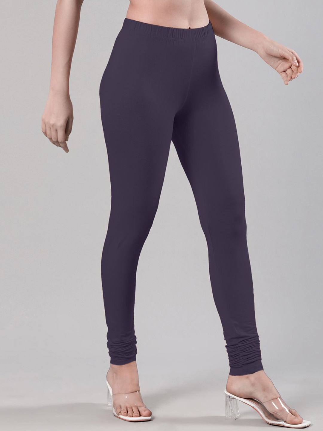 Femmora Mid-Rise Churidar-Length Leggings