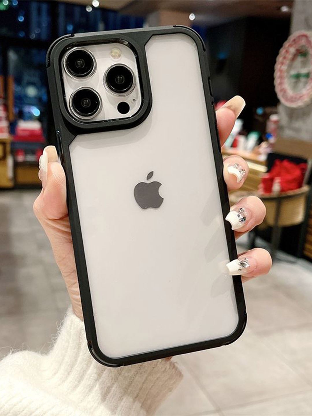 Luxury Kase LK112 Acrylic Clear Hard Bumper iPhone 14 Pro Back Case