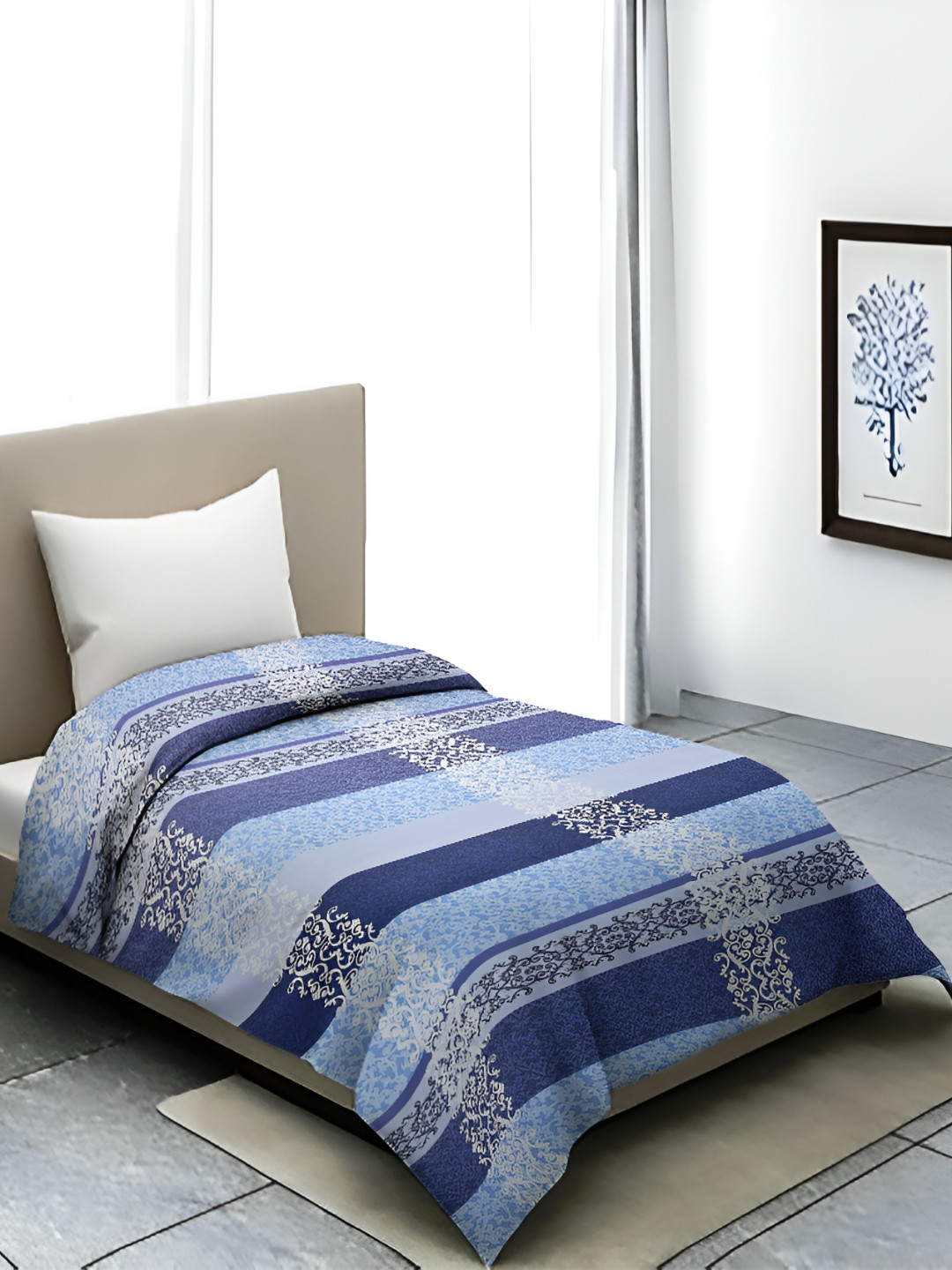 Bromwick Blue & White Printed 250 TC DuvetCover