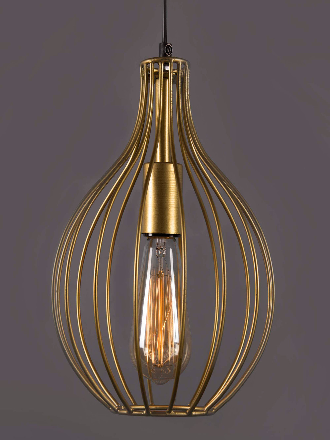 Homesake Gold-Toned Semi-Sphere Ceiling Lamp