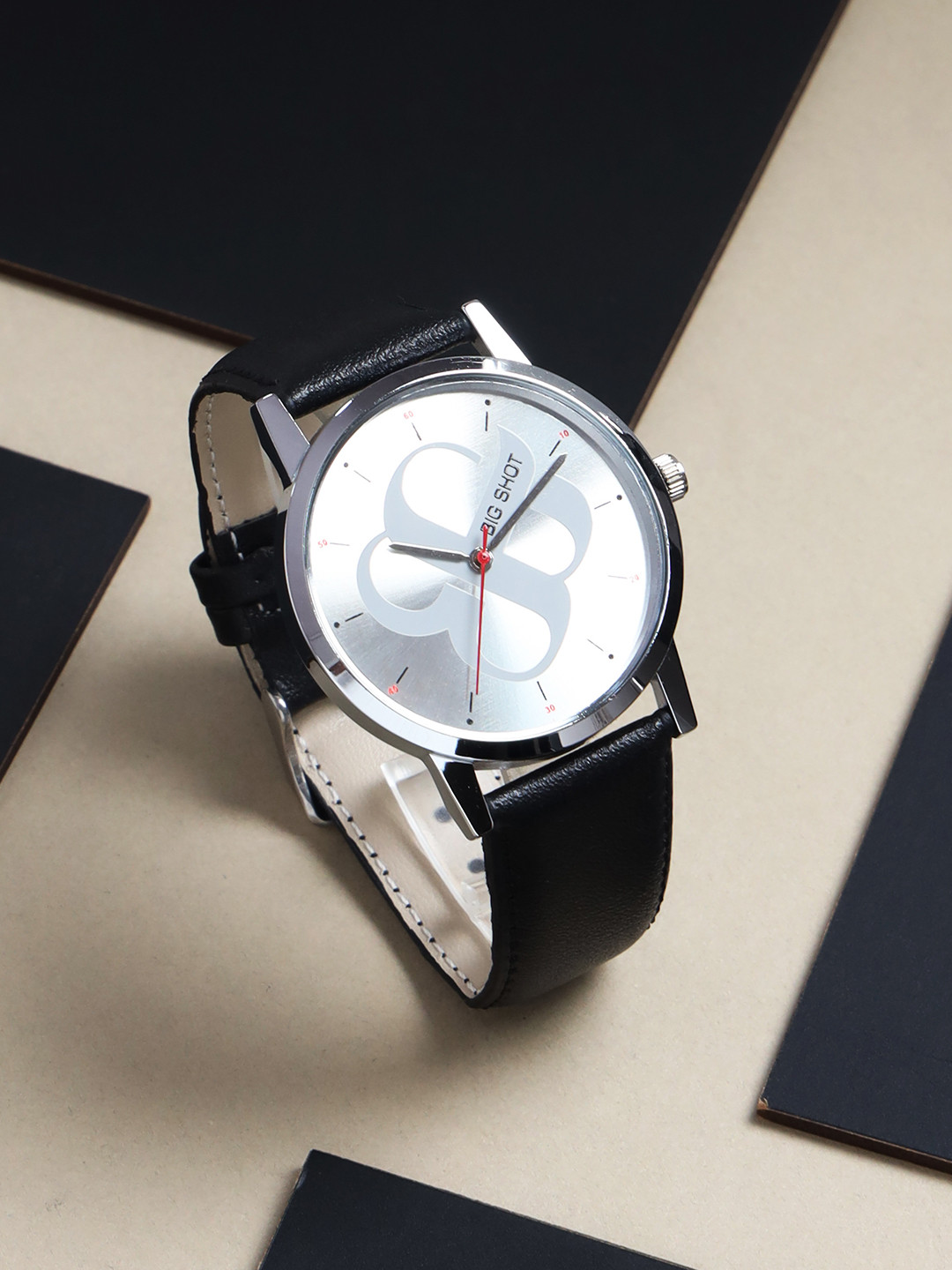 BIG SHOT Men Leather Straps Analogue Watch BSM003C