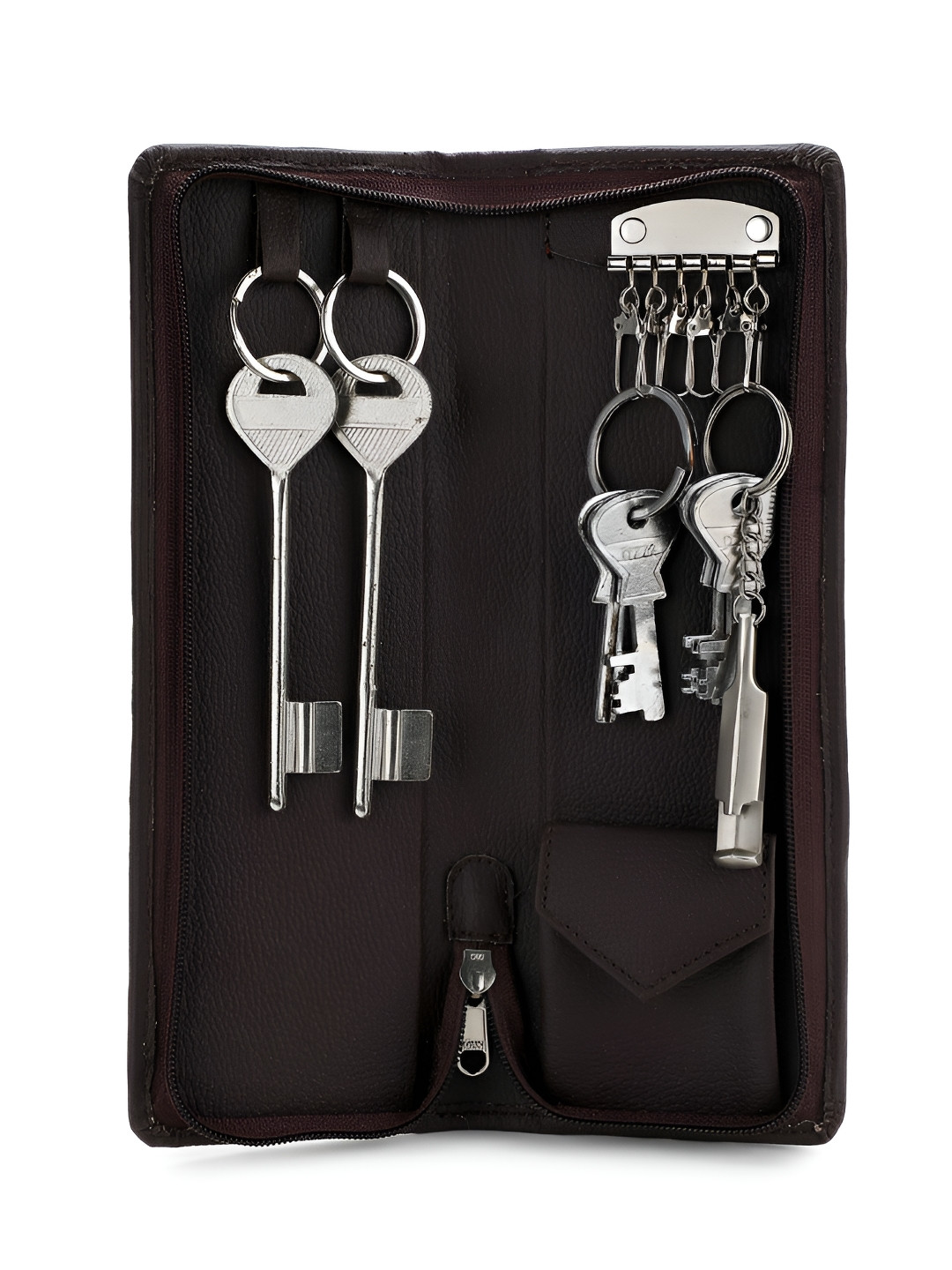 Alpna Brown Textured Key Holder