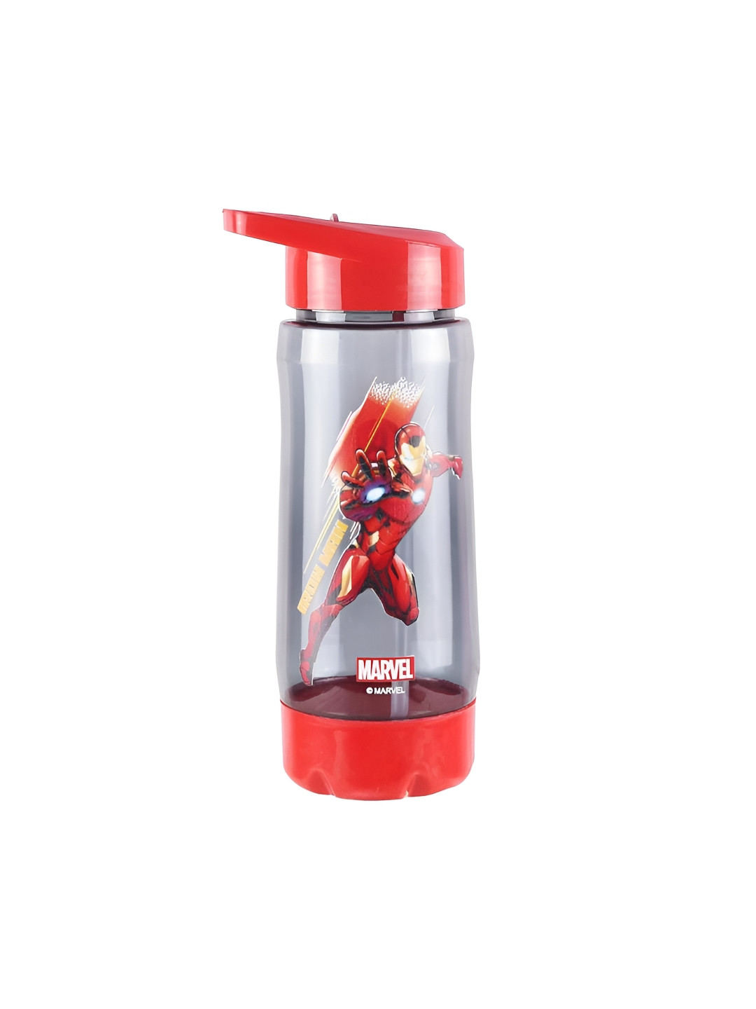 Disney Red Avengers Iron Man Printed Stainless Steel Single Wall Vacuum Water Bottle
