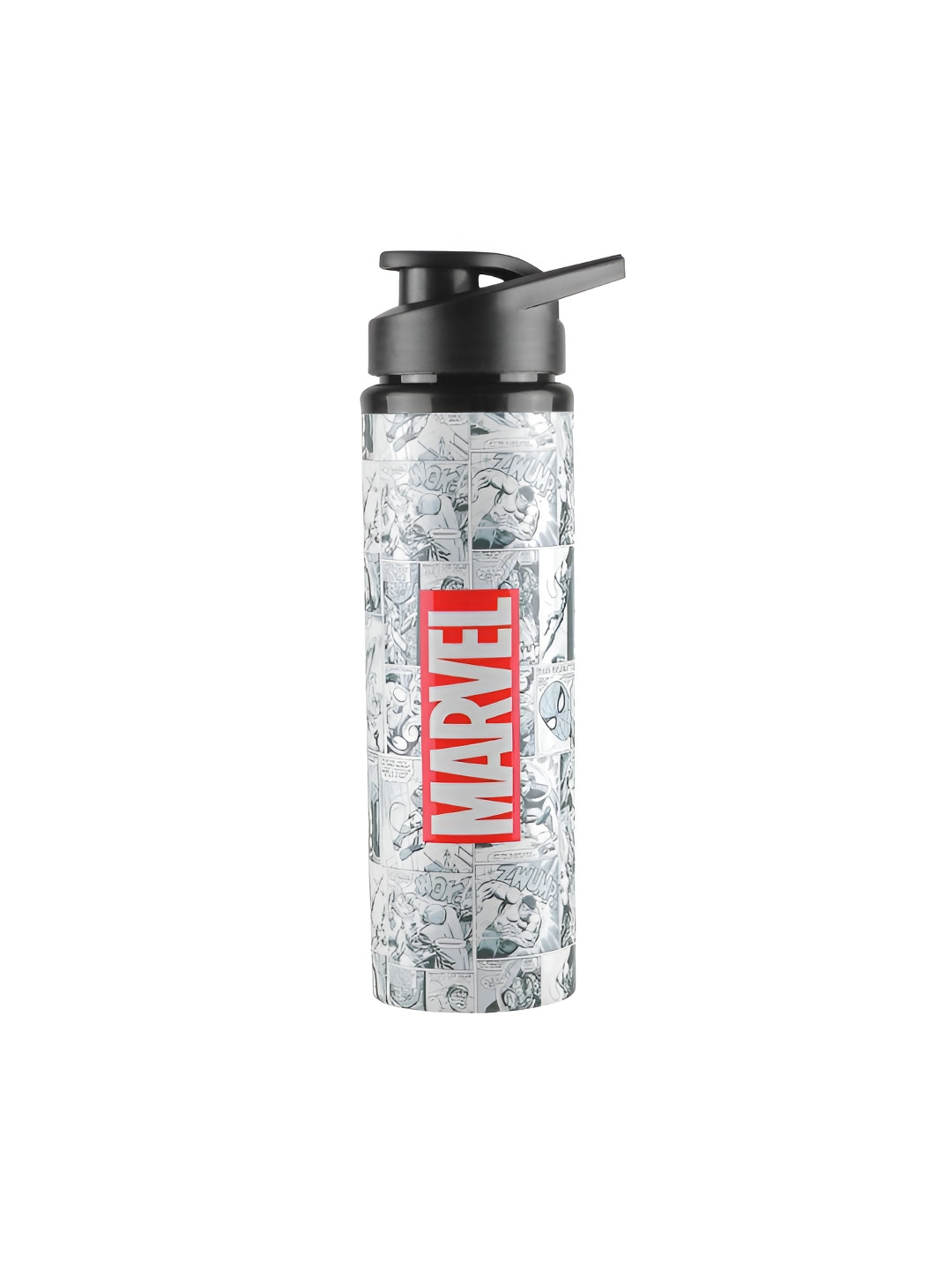 Disney Grey & Red Printed Stainless Steel Single Wall Vacuum Water Bottle 750 ml