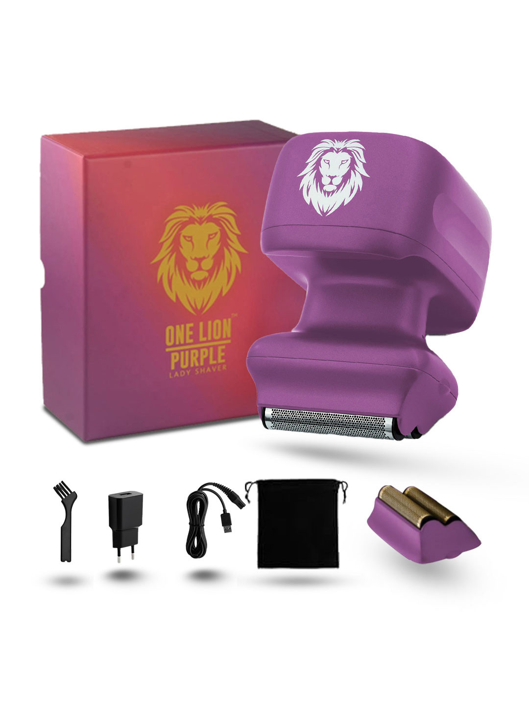 Skull Shaver One Lion Purple Lady shaver