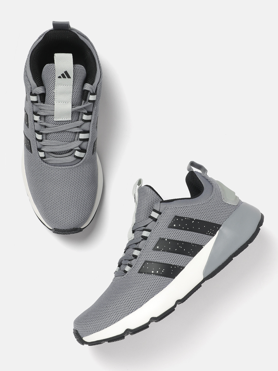 ADIDAS Men Dashbomb Woven Design Running Shoes