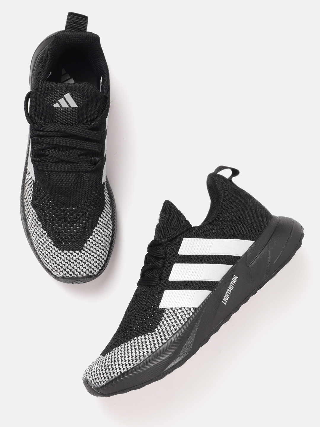 ADIDAS Men Lightrun Flare Brand Logo Detail Woven Design Shoes