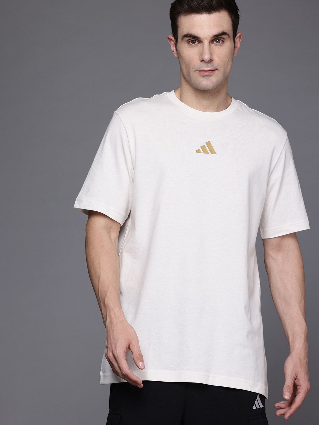 ADIDAS Training Yoga Body Mind Stretch Graphic Relaxed Fit T-shirt