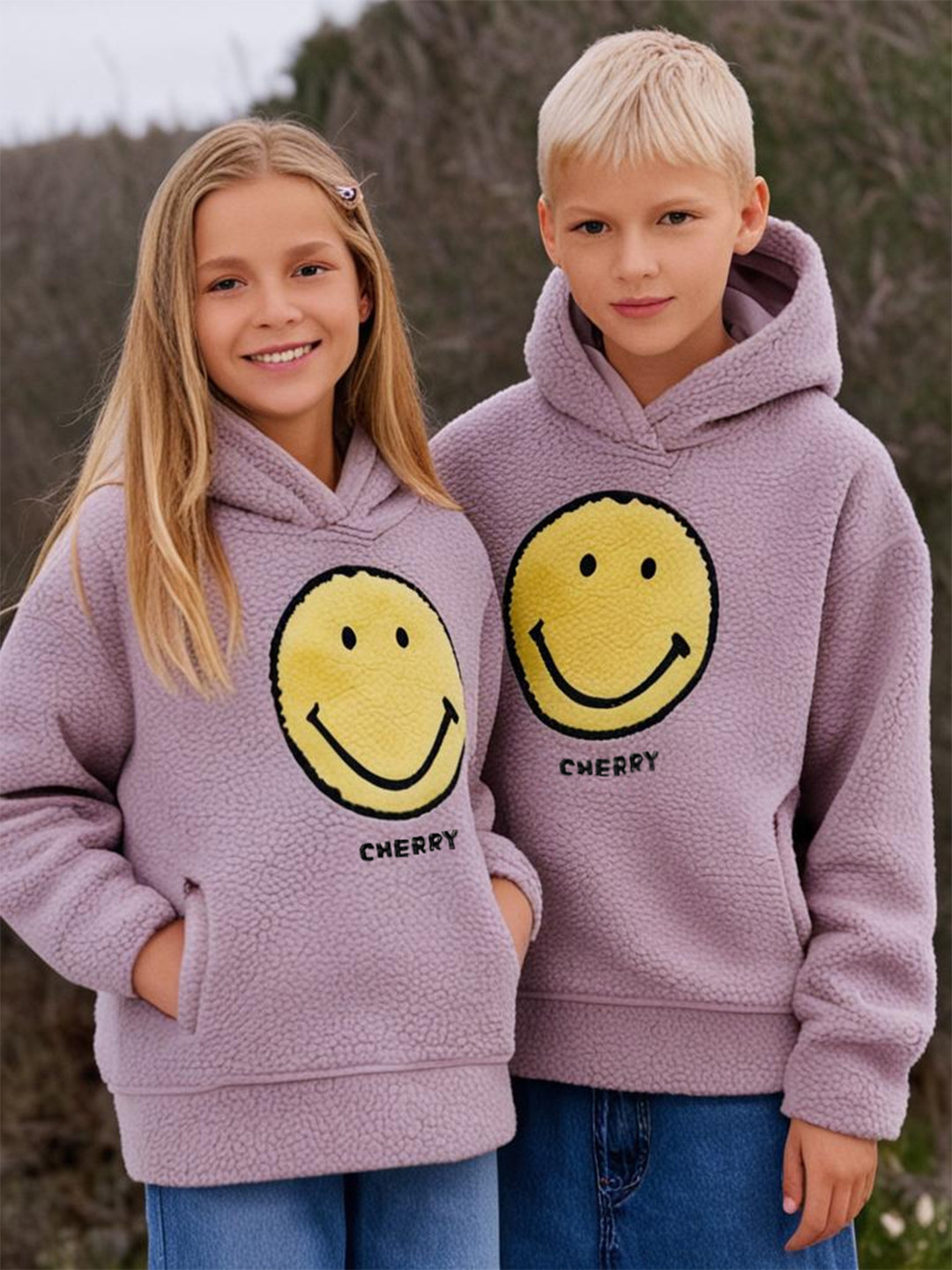 Cherry Crumble Unisex Kids Hooded Sweatshirt