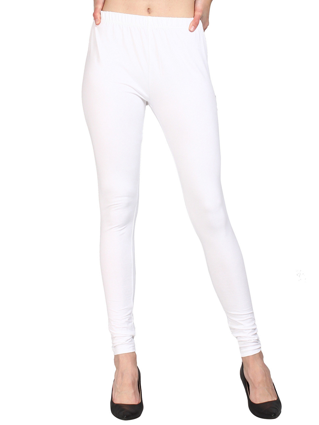 URBAN KANYA Women Mid-Rise Cotton Churidar Length Leggings