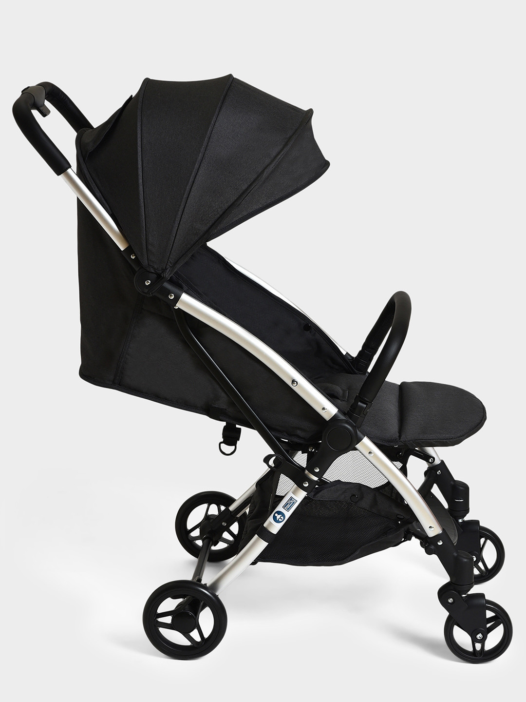 MiArcus Smart Auto Fold Stylish Newborn Baby Stroller Black