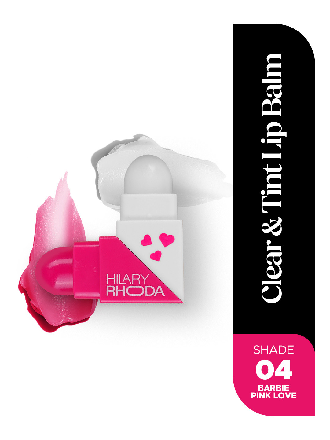 Hilary Rhoda 2 Sided Clear & Tint Lip Balm -2.27g Each Side-Barbie Pink Love - 04