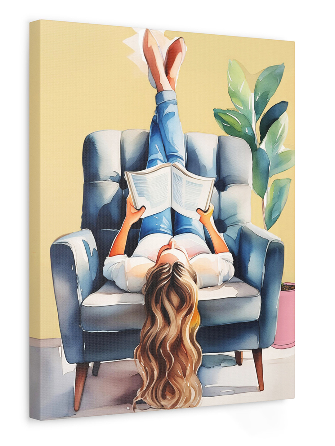 Sassyco Canvas Wall Rectangle Paintings Wall Art - 16 x 20 In