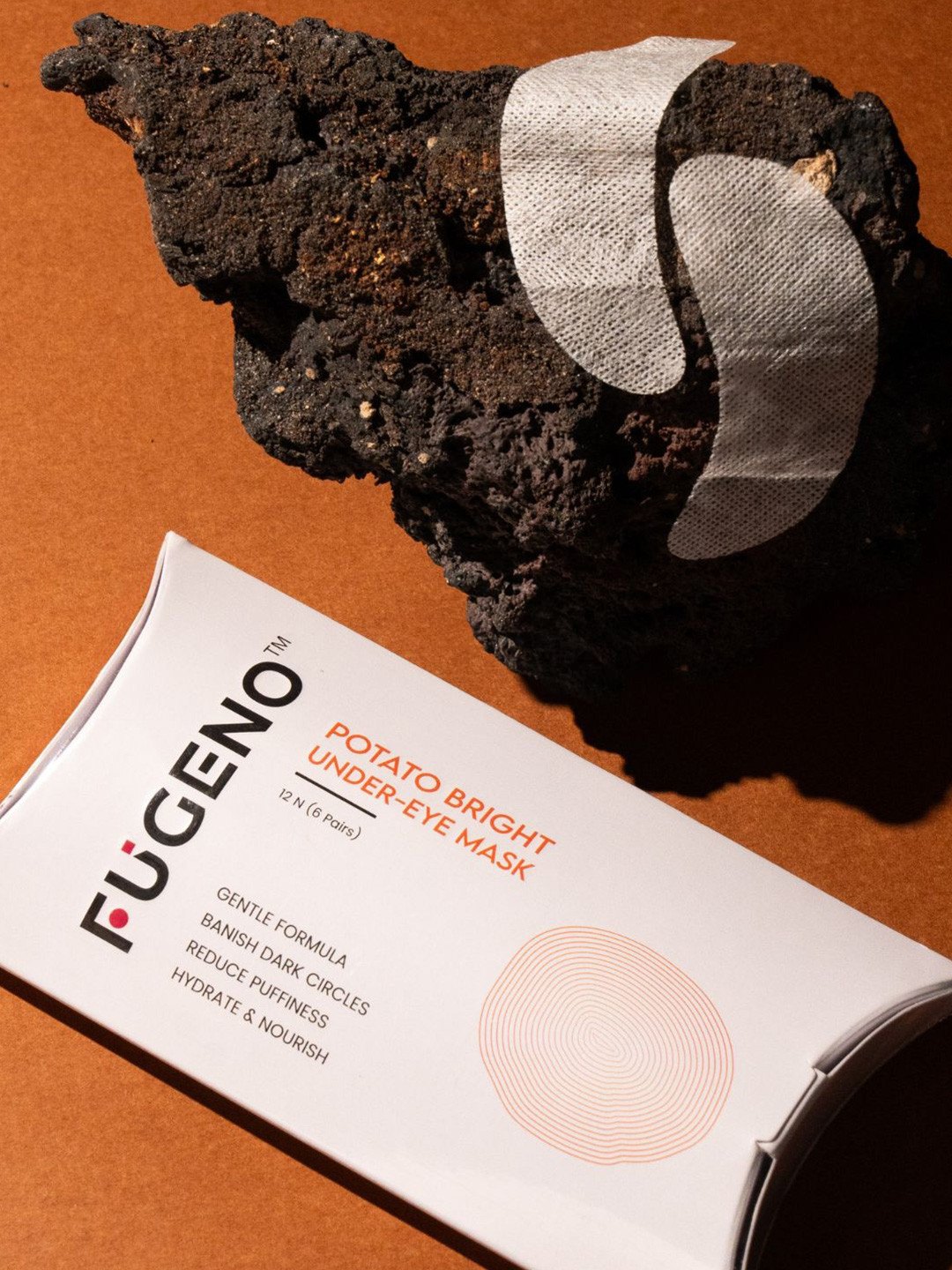 FUGENO 12-Pcs Potato Bright Under-eye Mask