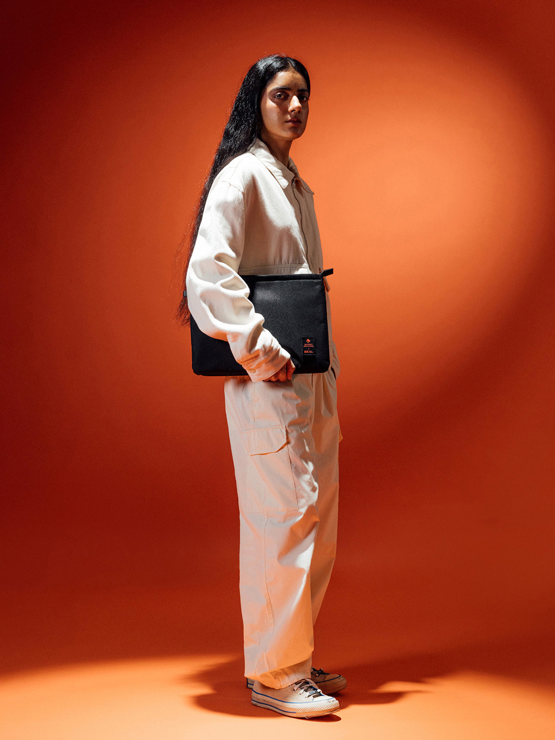 DailyObjects Monkey Shoulder x DO Black Skipper Sleeve Medium For MacBook Air/Pro 33.02cm