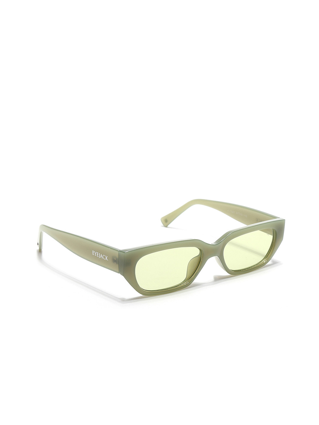 Eyejack by Voyage Unisex Rectangle Sunglasses with UV Protected Lens 3563CL985-Olive