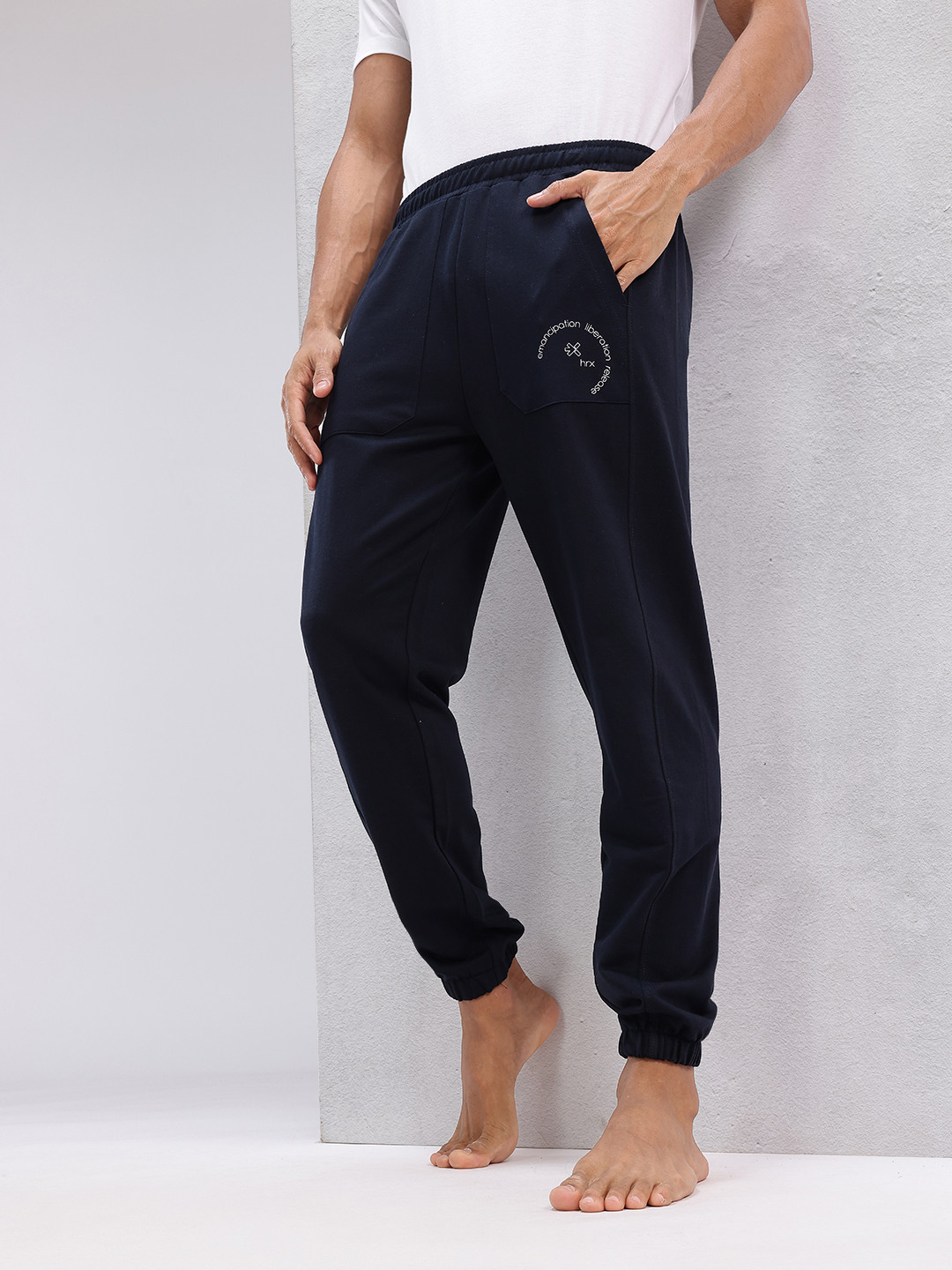 HRX by Hrithik Roshan Men Placement Print Yoga Joggers