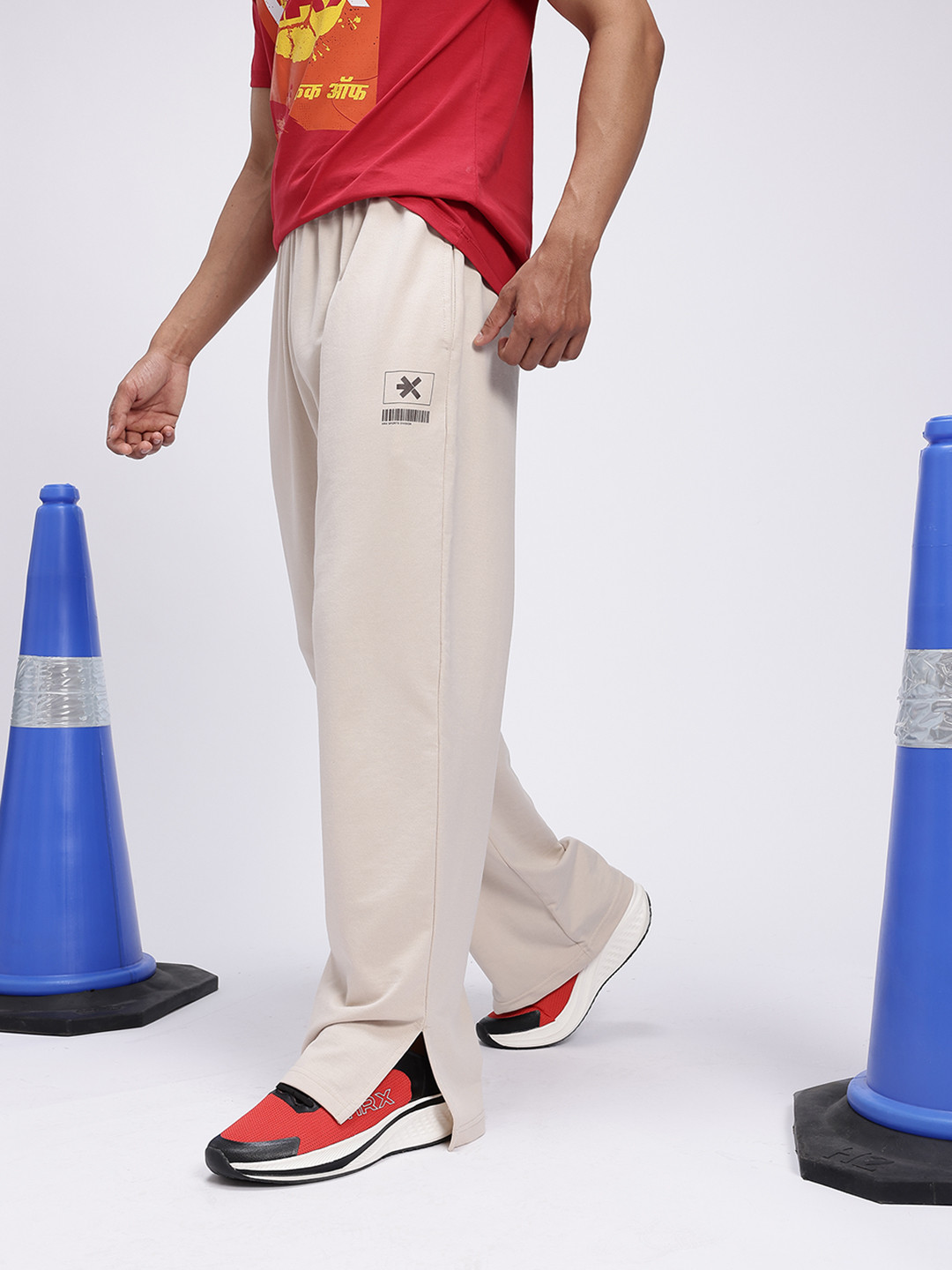 HRX by Hrithik Roshan Men Side Slit Lifestyle Track Pants