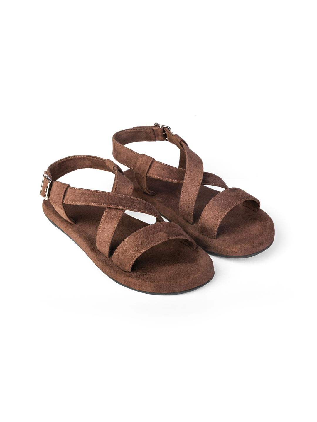 Planet Paaduks Men Calor Crossover Vegan Suede Brown Sandals