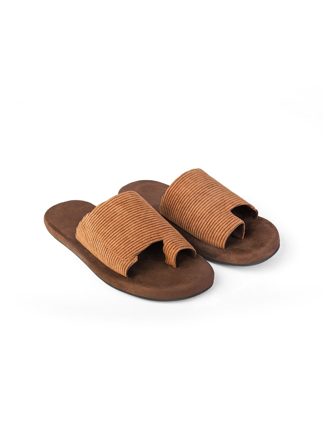 Planet Paaduks Men Iru Cloak Corduroy Brown Slides