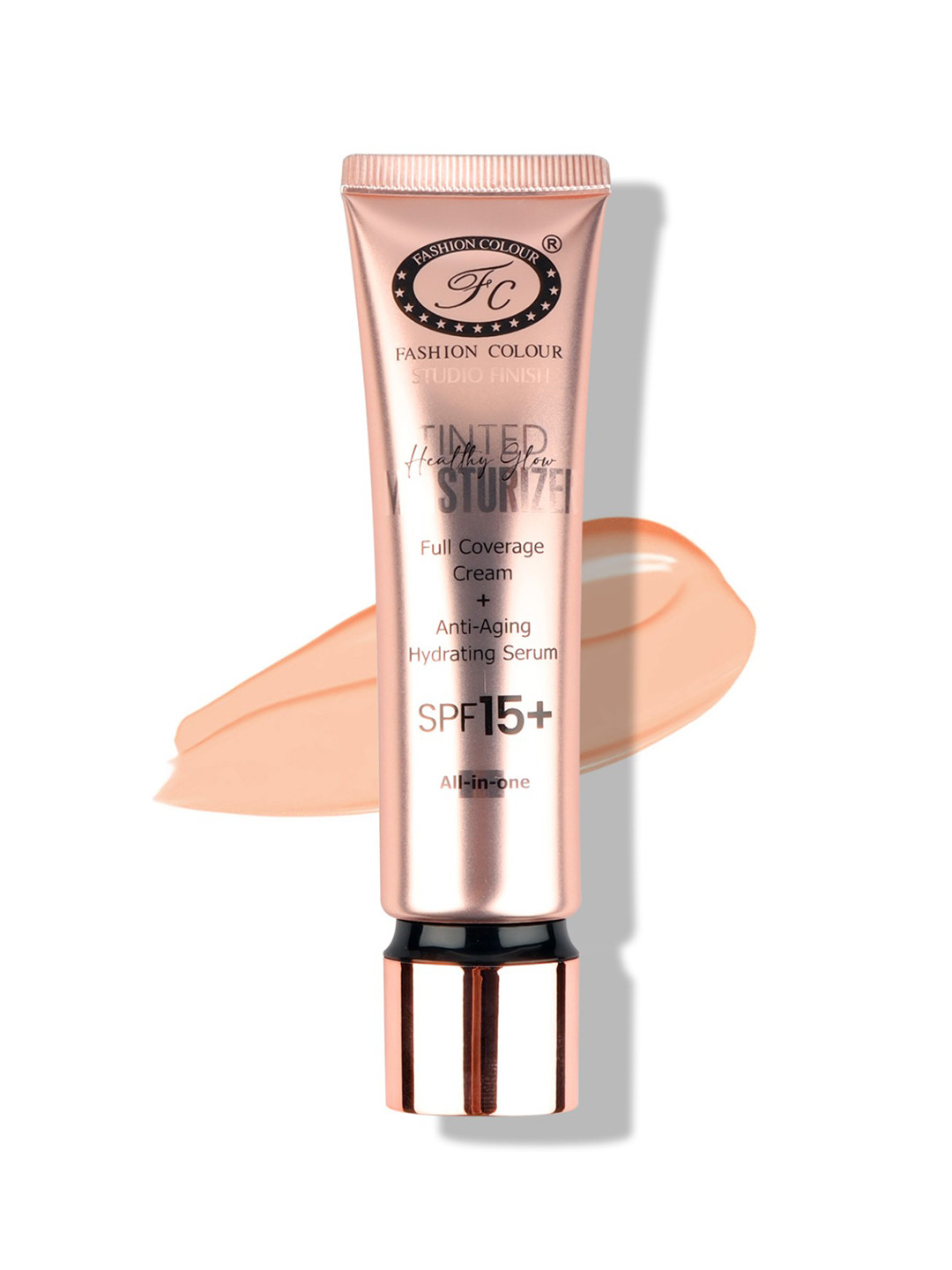 Fashion Colour Tinted Moisturizer Full Coverage Cream With SPF 15+ - 100 ml - Fawn