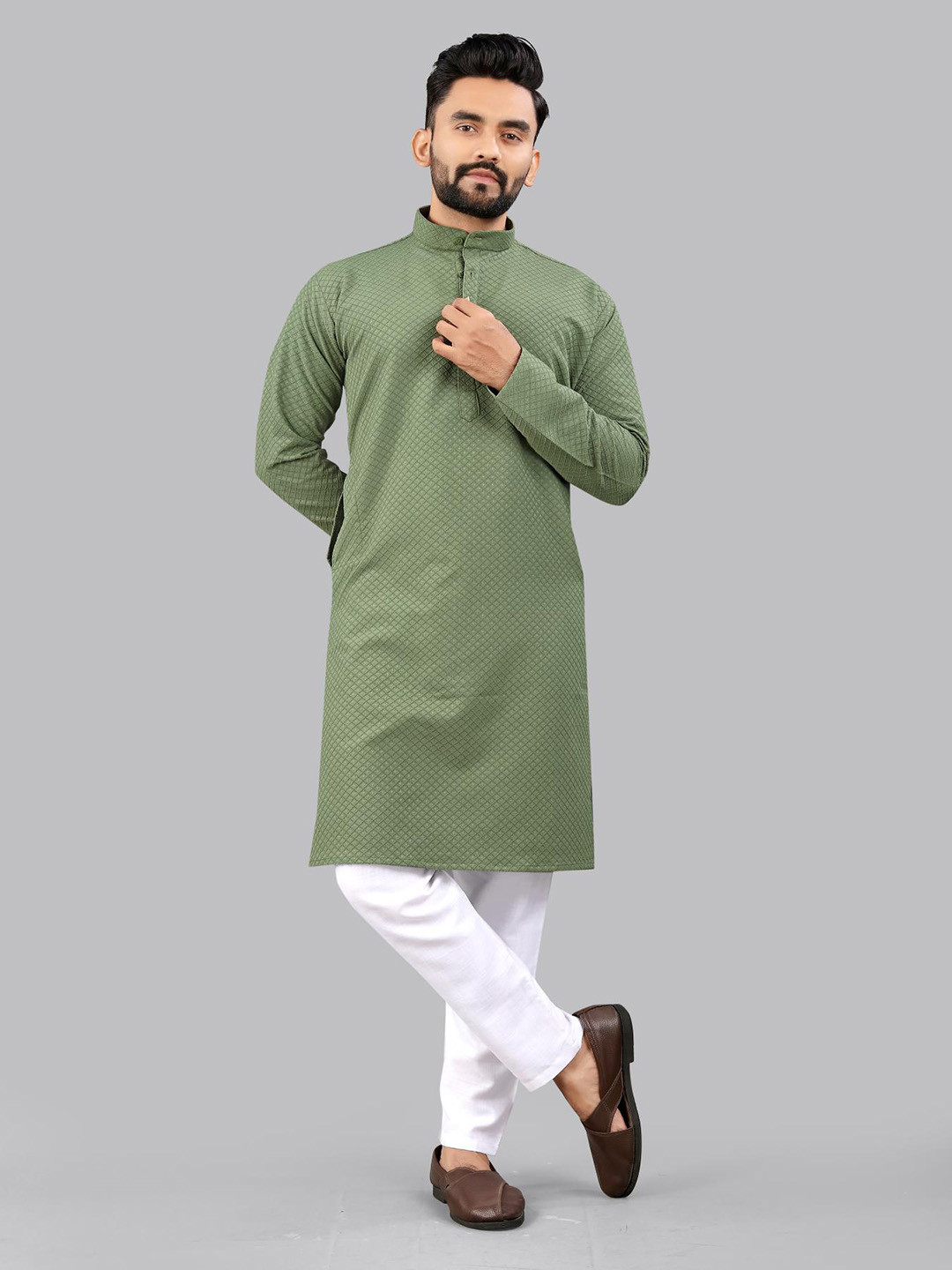 allan peter Men Embroidered Kurta