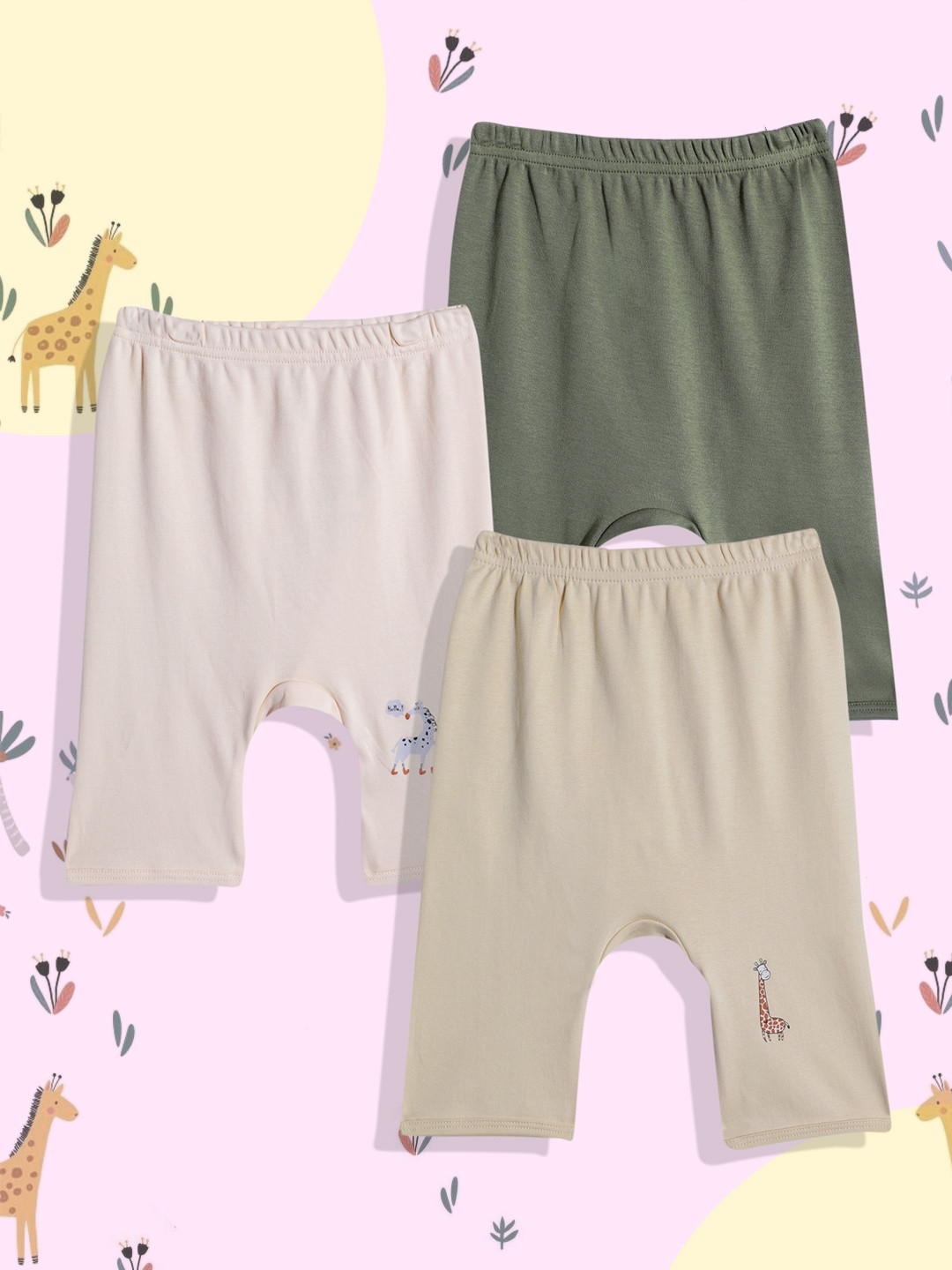 Mothercare Pack of 3 Unisex Lounge Pants With Graphic Printed Detail
