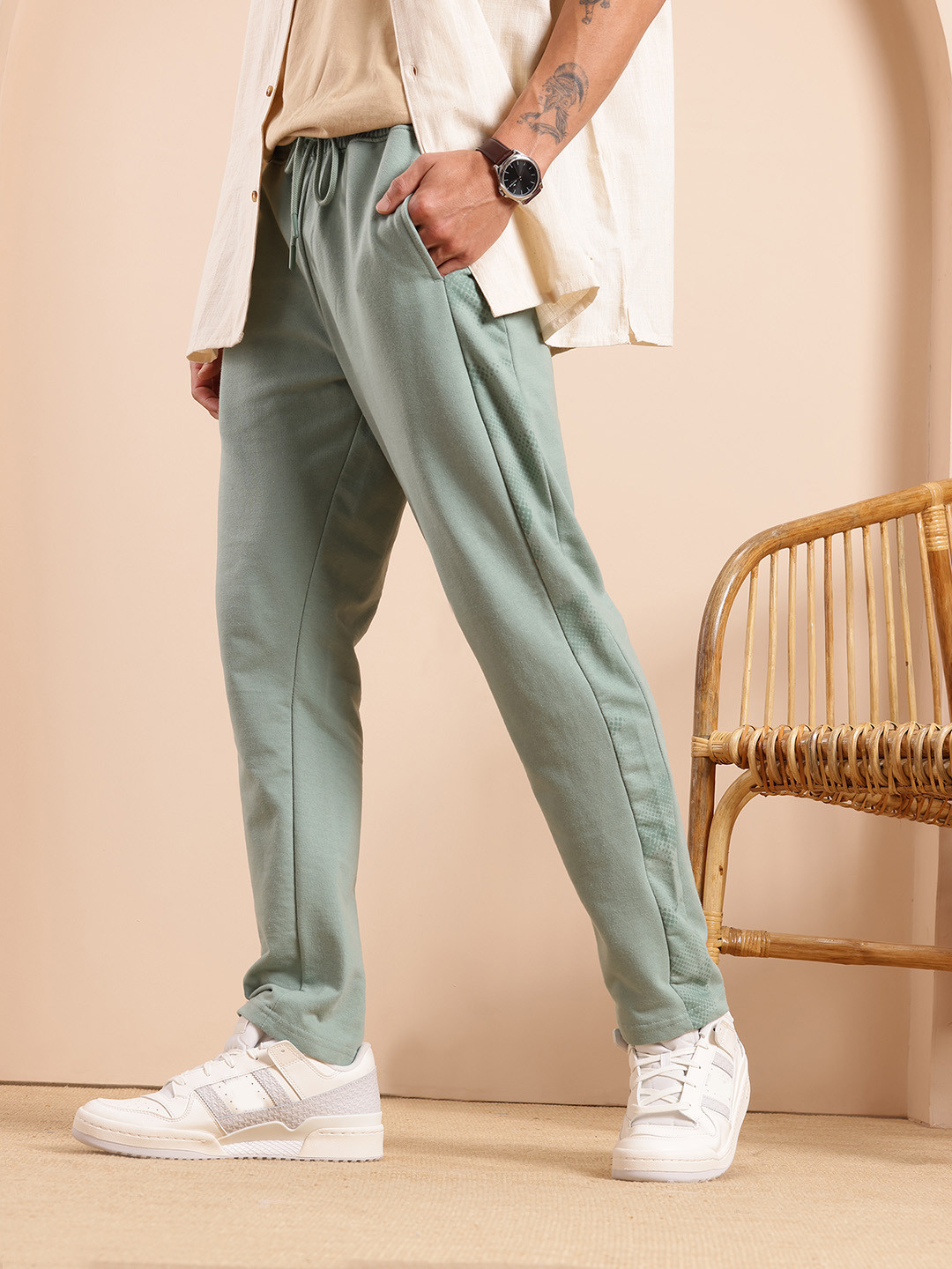 Mast & Harbour Men Terry Track Pants