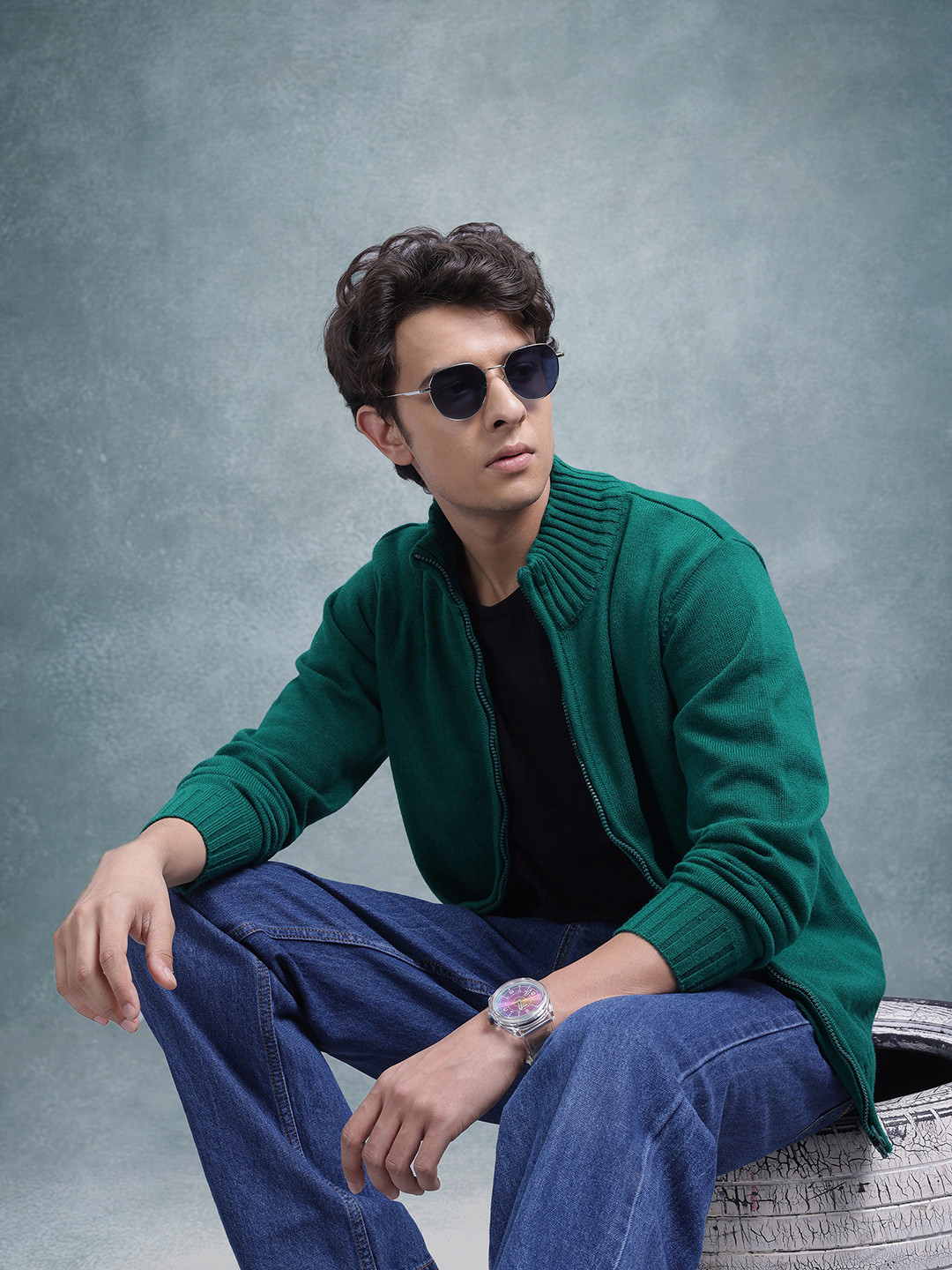 Roadster Men Front-Open Sweater