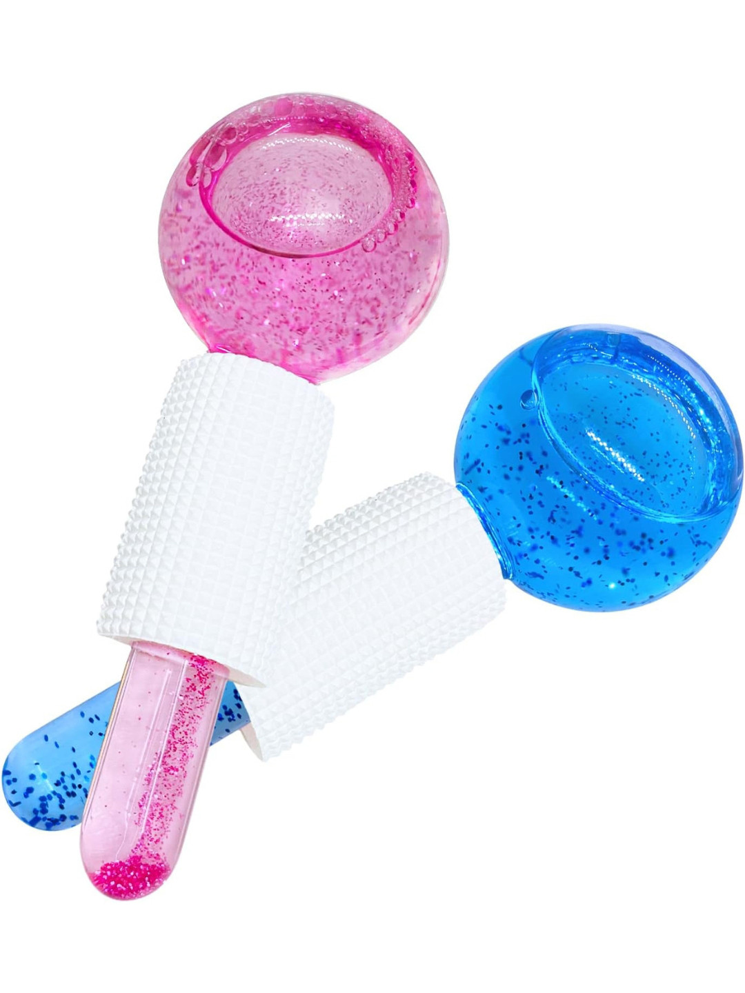 SIGNAXO Frost Facial Ice Globes Roller Massager For Depuffing, Skin Tightening