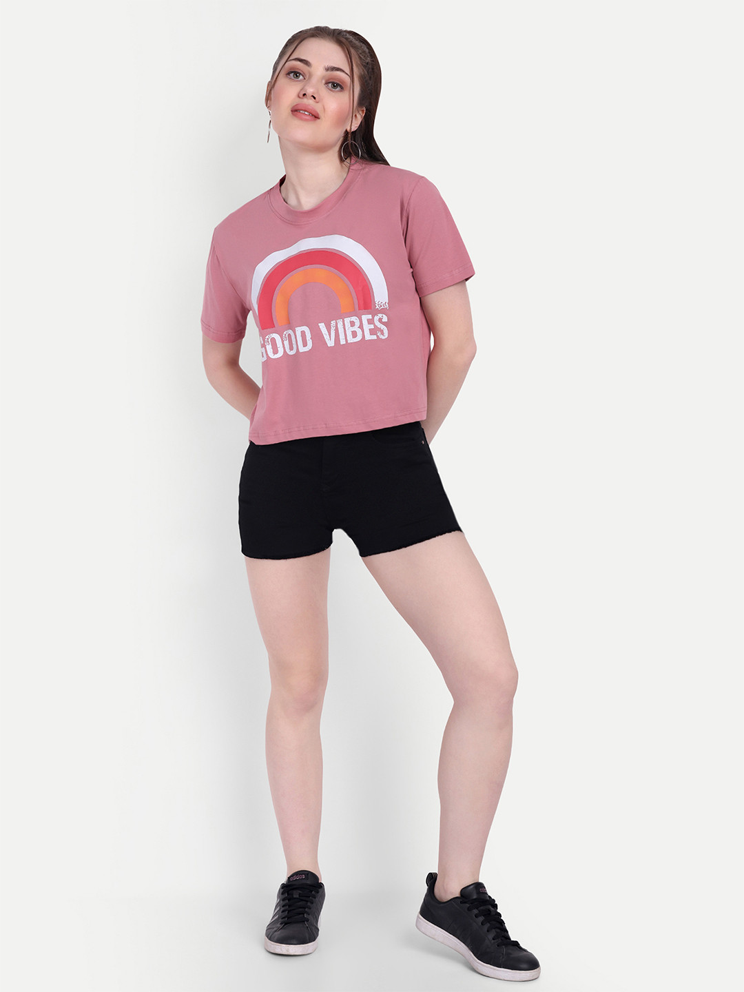 HAUTEMODA Print Crop Top