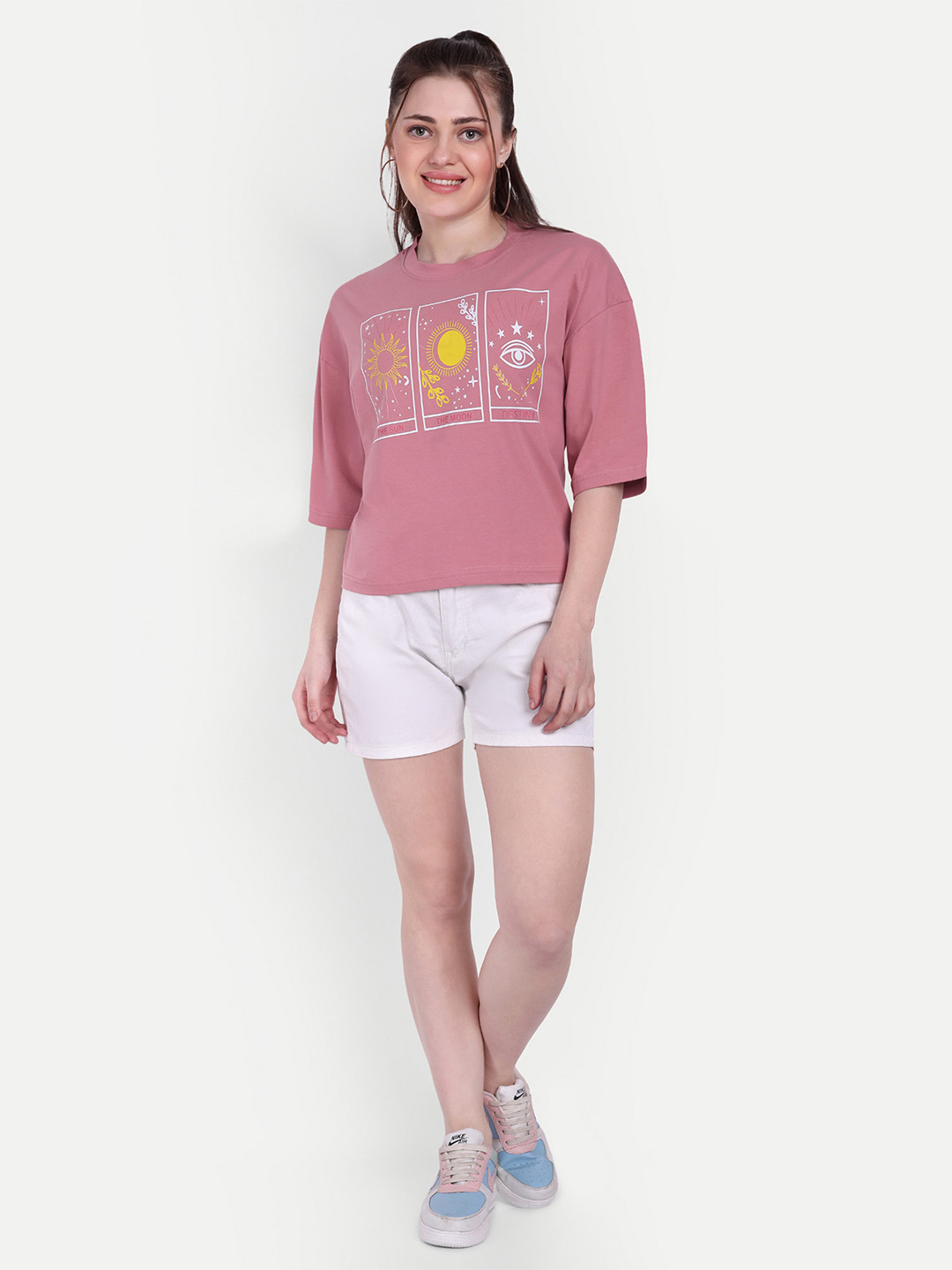 HAUTEMODA Print Crop Top