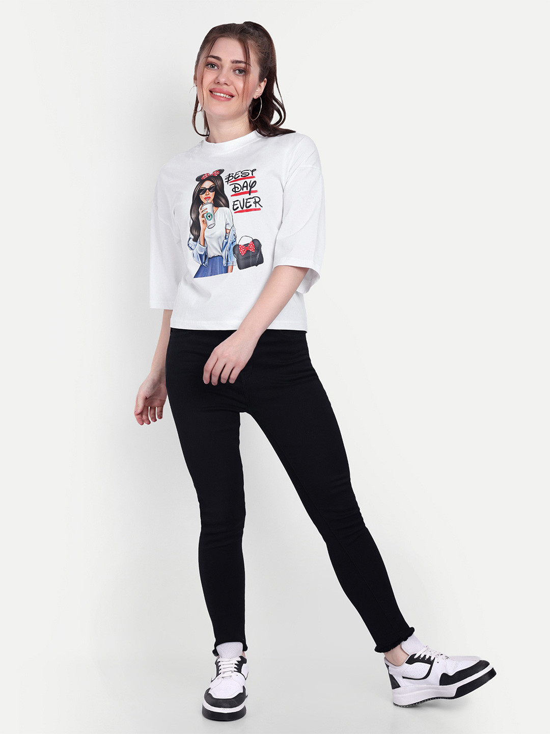 HAUTEMODA Print Crop Top