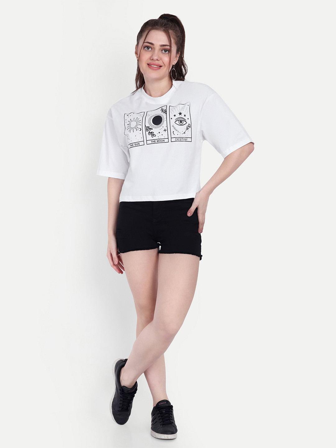 HAUTEMODA Print Crop Top